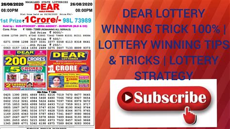 dear lottery guessing tricks|Lottery Strategies: 7 Systems to Predict Winning .